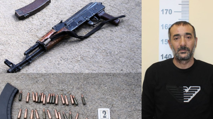 Quldurluq etdi, evindən "kalaşnikov"  çıxdı - FOTO