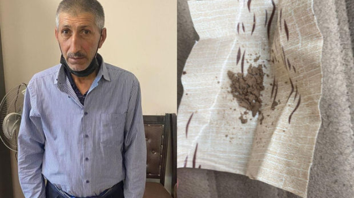 Heroin satan şəxs Xızıda saxlanıldı - FOTO 