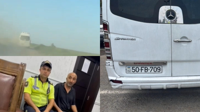 Qanunsuz yolla sərnişin daşıyan sürücü DYP postunda saxlanıldı - Məhkəmə 25 sutka həbs cəzası verdi  - VİDEO