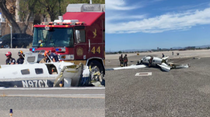 ABŞ-da iki təyyarə havada toqquşub: Dörd nəfər həlak olub - VİDEO 