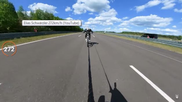 Velosipeddə yeni sürət rekordu: 272 km/saat 