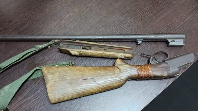 Qax sakinlərindən odlu silahlar götürülüb  - FOTO