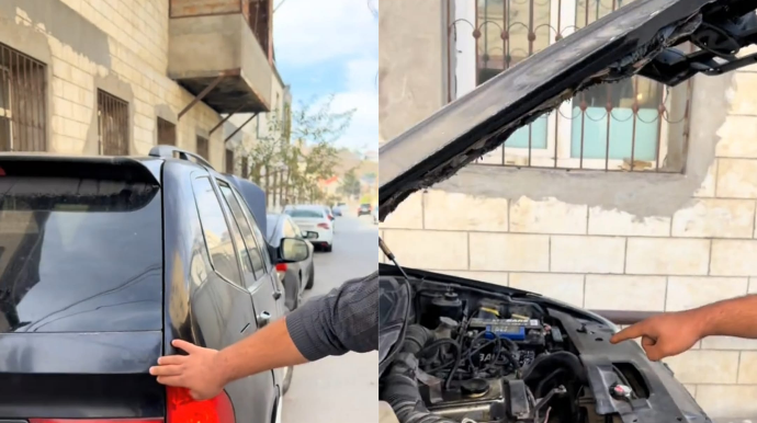 Bakıda hər markadan bir detal əlavə etməklə Koreya avtomobili yığılıb - VİDEO 