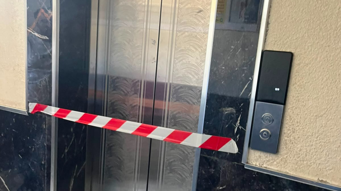 Yaşayış binasında 6 liftin fəaliyyəti dayandırıldı - FOTO - VİDEO