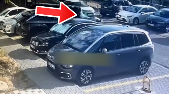 Əsəbi yeznə avtomobillə baldızını əzdi – ANBAAN VİDEO