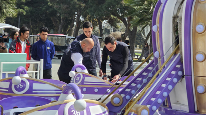 Nazirlik attraksionlara nəzarəti gücləndirdi - FOTOLAR 