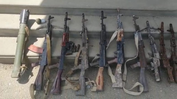 Xocavənddə polis əməkdaşları tərəfindən silahlar aşkar edildi - FOTO