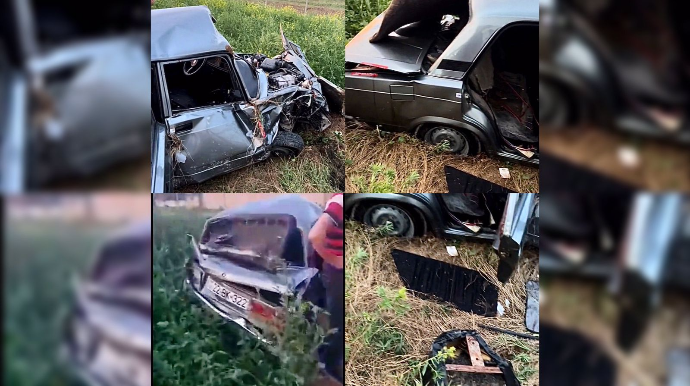 Tovuzda DƏHŞƏTLİ QƏZA: Sürücünün başı şüşədən bayıra çıxaraq qopdu   - VİDEO