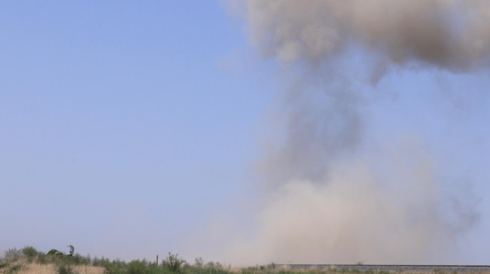 Ağdərədəki yanğın zamanı mina partlayıb, xəsarət alan var 