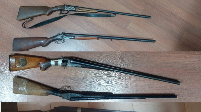 Viləş çayının kənarından silah tapıldı  - FOTO