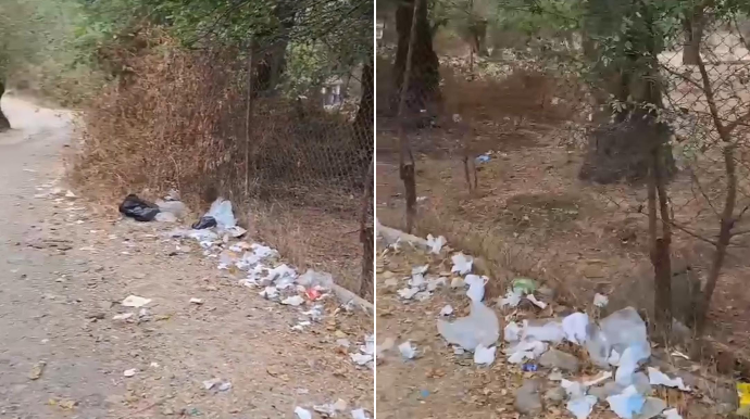 Местные туристы превратили село близ Ходжалы в свалку, полиция приняла меры - ВИДЕО 