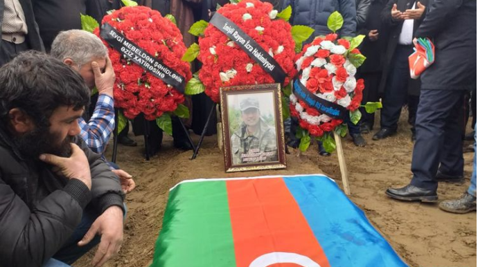 Vətən müharibəsində şəhid olan əsgər İmişlidə dəfn edilib  - FOTO