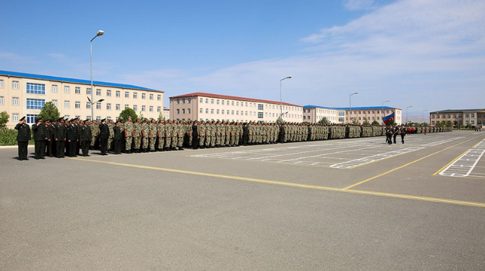 Əlahiddə Ümumqoşun Orduda gənc əsgərlərin andiçmə mərasimi keçirilib - FOTO - VİDEO