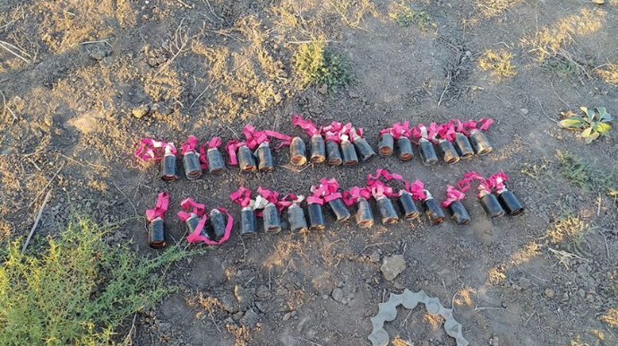 Ermənistanın Mingəçevirə atdığı ballistik hədəfin qalıqları  - FOTO