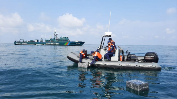 Xəzərdə sərhəddi pozmağa cəhd olunub, xəbərdarlıq atəşi açılıb   - FOTO
