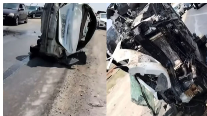 Balaxanı yolunda qəza: “Hyundai” aşdı   - VİDEO