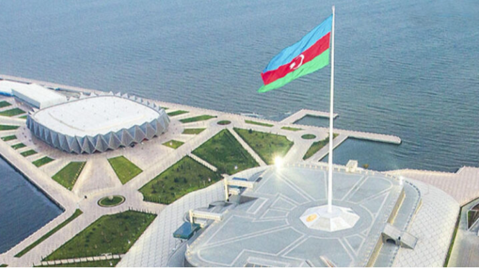 Azərbaycan Bayrağı ikinci dəfə ölçüsü ilə rekord qırdı - FOTOLAR - VİDEO