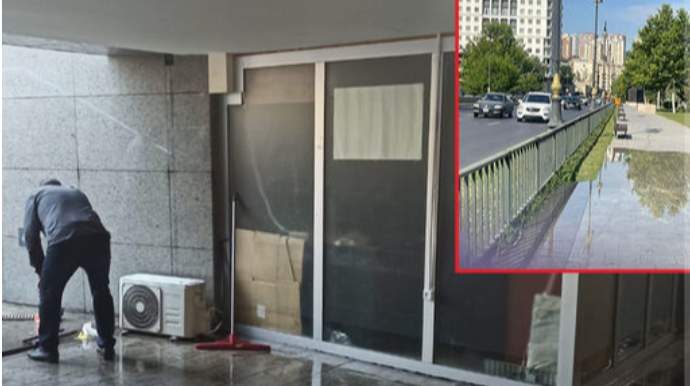 Bakının mərkəzində yeraltı piyada keçidini yenə su basdı - VİDEO   - YENİLƏNİB