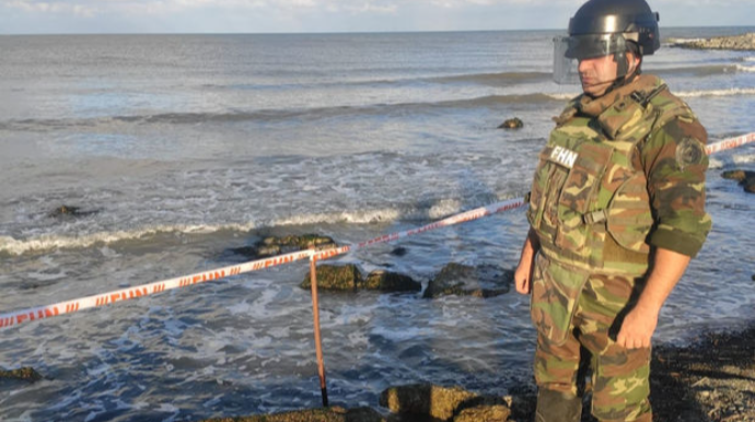 Xəzərdə mina aşkarlandı - FOTO - VİDEO