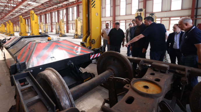 Bakı-Tbilisi-Qars dəmir yolu xəttinə baxış keçirilib - FOTO