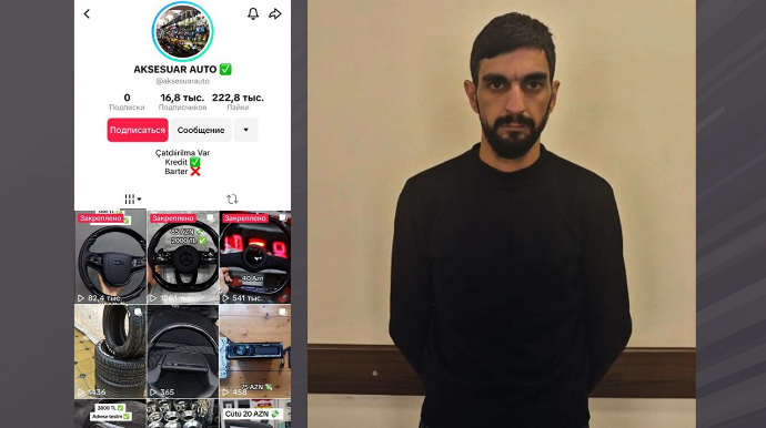 “TikTok”da saxta elanlar paylaşan şəxs tutuldu - VİDEO
