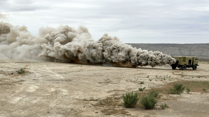 Ordumuzun radiasiya, kimyəvi və bioloji mühafizə bölmələrinin təlimi keçirildi - VİDEO 