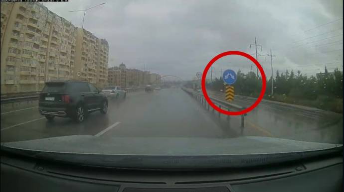 Bu nişana aldanıb sola keçən sürücüləri cərimə gözləyir: Diqqətli olun! - VİDEO