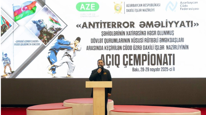 Antiterror şəhidlərinin xatirəsinə həsr olununan cüdo çempionatı keçirilib - FOTOLAR - VİDEO