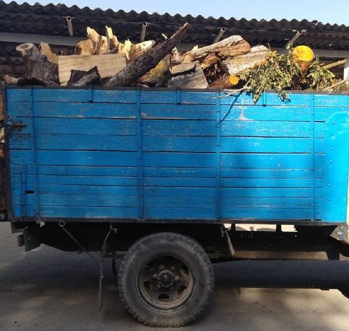 Şamaxıda reyd: “QAZ-52”dən doğranmış ağac materialları aşkar olunub - FOTO