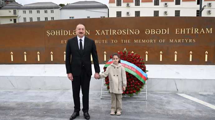 Prezident Gəncə Memorial Kompleksinin açılışında iştirak edib - FOTO  - YENİLƏNİB