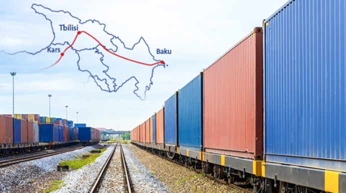 Bakı-Tbilisi-Qars  ilə bu il 11 084 TEU konteyner daşınıb
