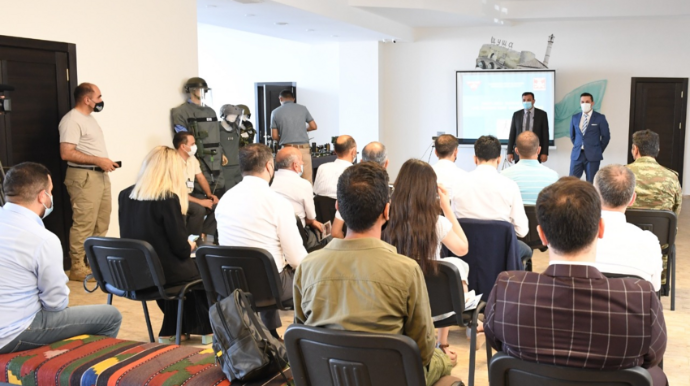 Məcburi köçkünlər və jurnalistlər üçün mina təhlükəsizliyinə dair təlim təşkil edilib