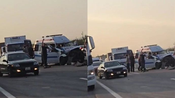 В Азербайджане машина скорой помощи попала в ДТП: есть погибший и пострадавшие - ВИДЕО - ОБНОВЛЕННЫЙ