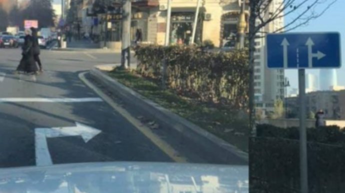 Nişanla yol xətləri arasında ziddiyyət yaranarsa sürücü nə etməlidir? – EKPSERT AÇIQLADI - FOTO