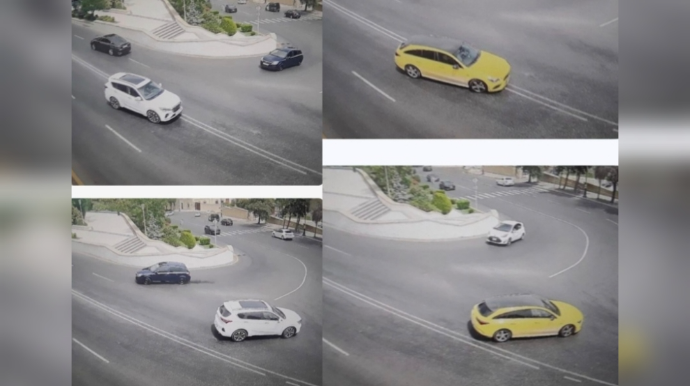 Bu yoldan sola dönəndə diqqətli olun: Kamera ilə 100 manat cərimə yazılır  - FOTO