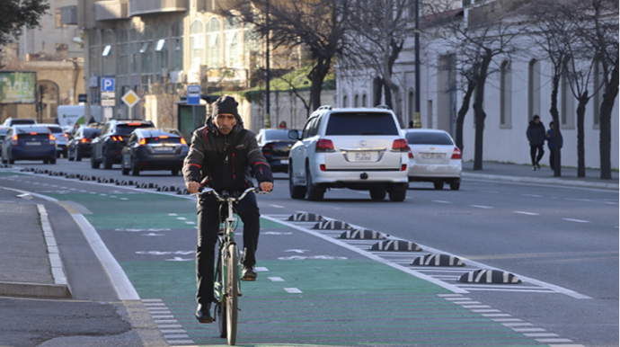 Bakıda daha bir mikromobillik zolağı təşkil edilir 