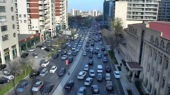 Bakının bu yollarında tıxac var - SİYAHI   - FOTO