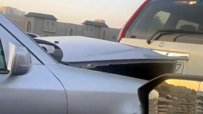 "Mercedes" "Nissan"a çırpıldı - VİDEO 