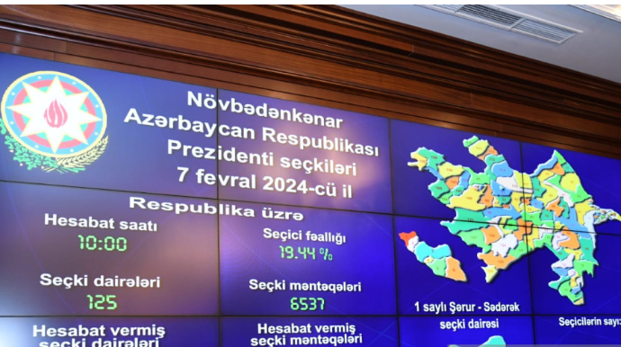 Saat 12:00-a Azərbaycanda ən yüksək və ən aşağı seçici fəallığı olan dairələr açıqlanıb 