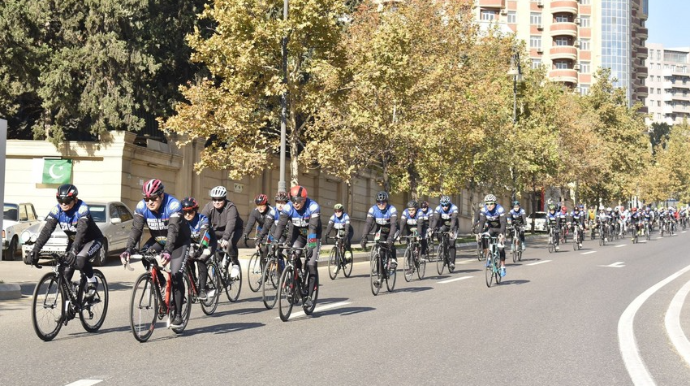 Zəfər Gününə həsr olunmuş veloyürüş təşkil edilib