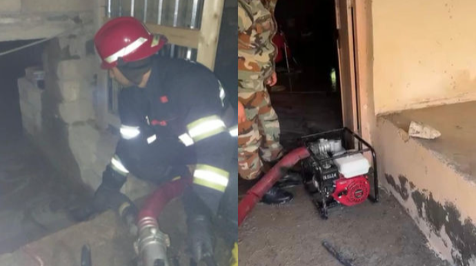 Şəmkir şəhərində yaşayış evlərini su basdı  - FOTO - VİDEO