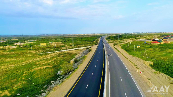 Bu yolunun bir hissəsində aparılan təmir-bərpa işləri yekunlaşıb   - VİDEO