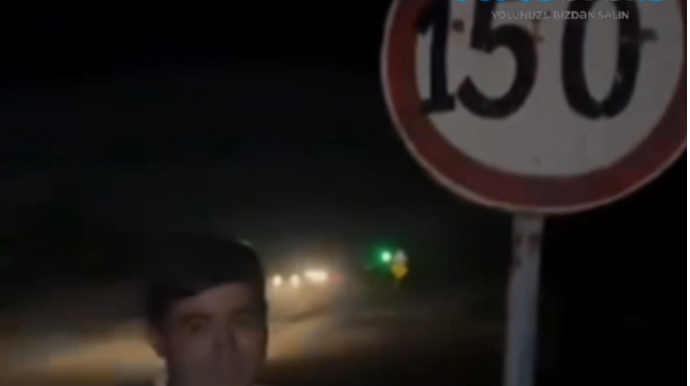 Sürət limitini göstərən nişana dəyişiklik edib vətəndaşları təhlükəyə atdı - VİDEO 