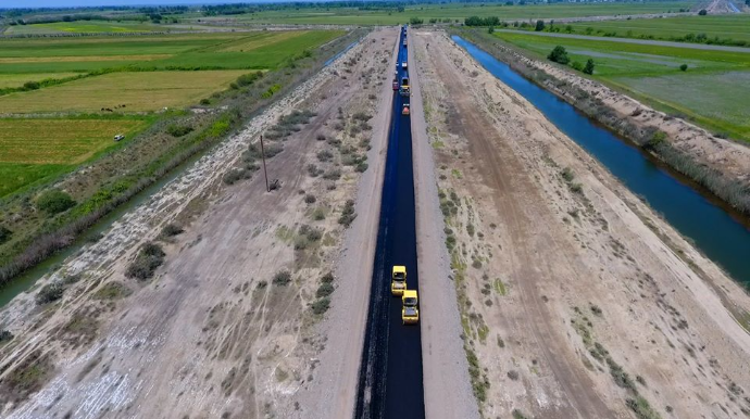 Kürdəmir-Zərdab yolu yenidən qurulur - FOTO 