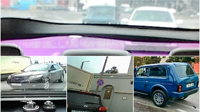 Bakıda “Niva” sürücüsü zəncirvari qəza törətdi; hadisə kameraya düşdü   - VİDEO