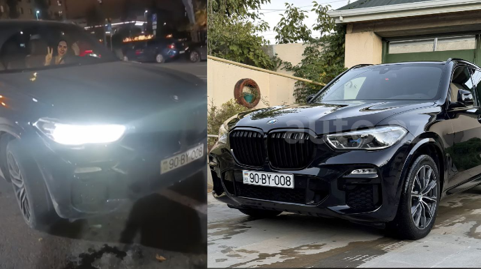 Ağ Şəhərdə “BMW” sürücüsü motosikleti vurub yerə yıxdı, “Zor edirəm, çək”  dedi - VİDEO 