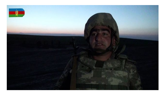 Азербайджанский солдат обратился к народу  - ВИДЕО