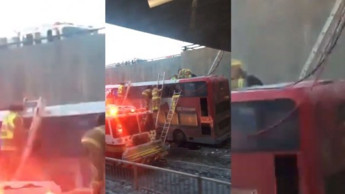 Avtobus dayanacağa girdi: ölən və yaralananlar var - VİDEO