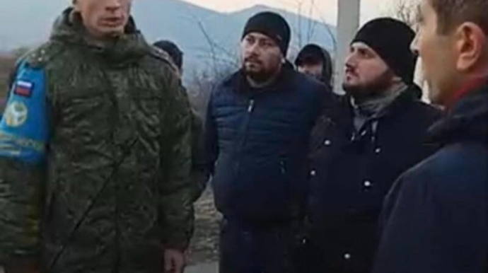 Ermənilər Xankəndidən Laçın yoluna gəlib – Sülhməramlılar onların qarşısını kəsib  - VİDEO