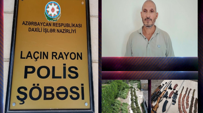 Сотрудники Лачинского РОП обнаружили около 300 кустов конопли, оружие и боеприпасы - ВИДЕО